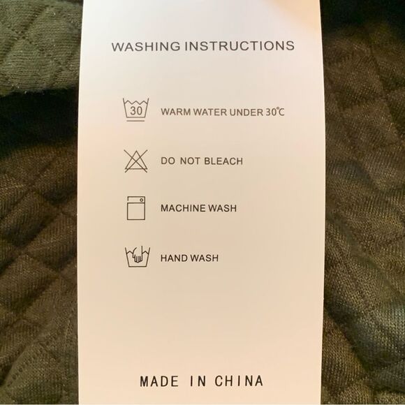 ZESICA Quilted Jacket Shirt Women’s Small Olive Green Button Up Side Pockets. - Picture 8 of 12